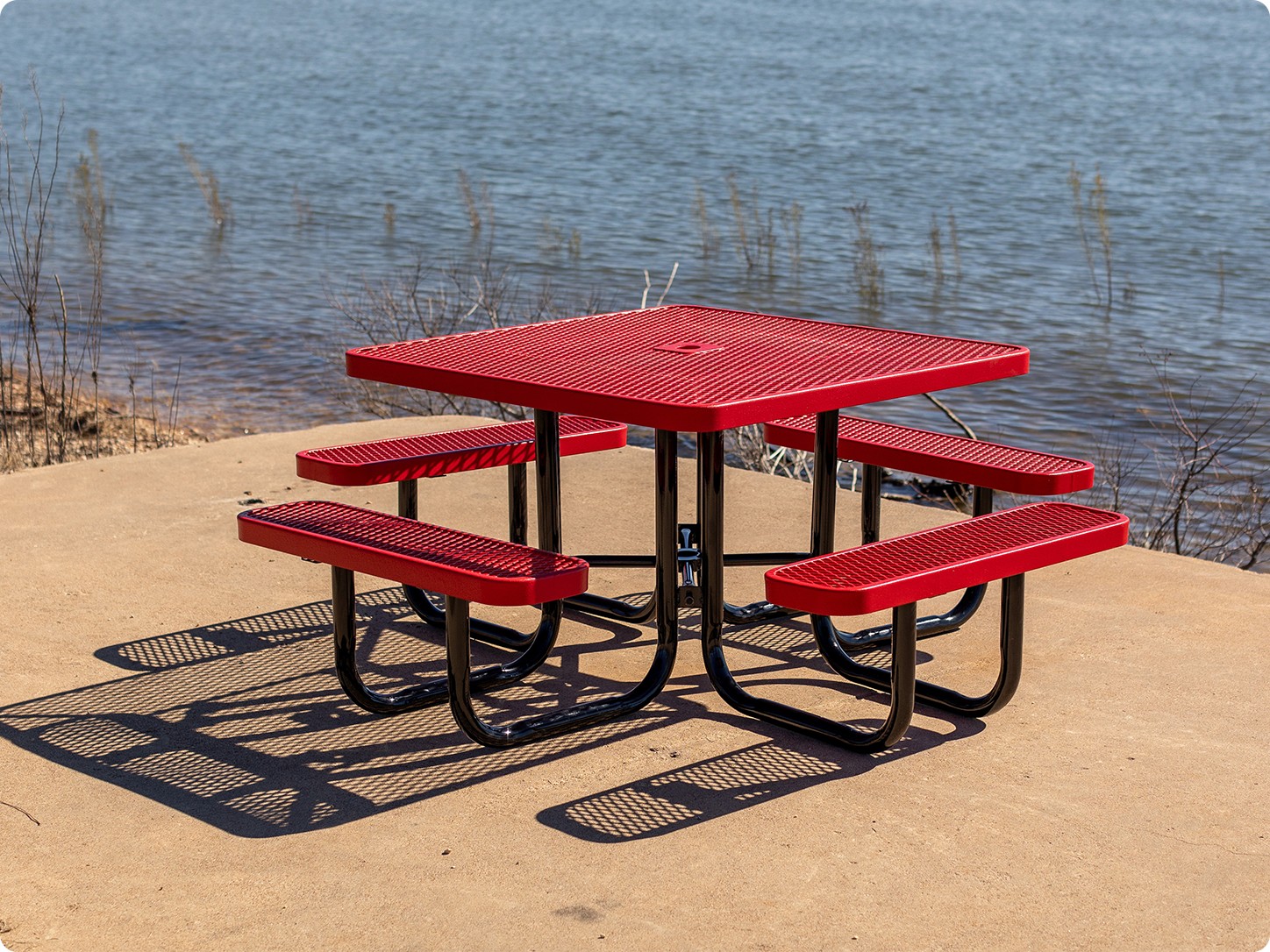 Commercial thermoplastic picnic table